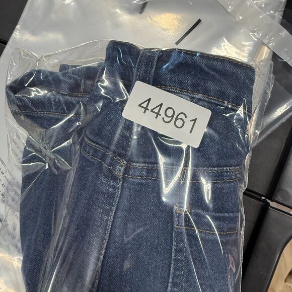 Cato Shorts Women 14 Blue Floral Embroidered Denim Dark Wash Mid Rise Chino - Picture 8 of 8